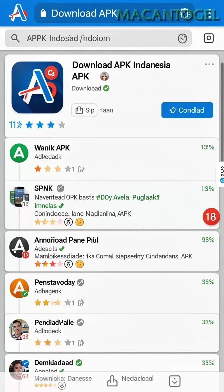 Cuplikan layar SGPSLSOT — menu navigasi